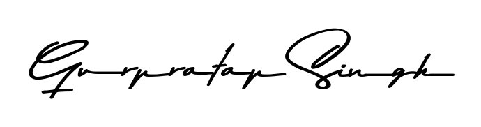 The Asem Kandis PERSONAL USE font gives name Gurpratap Singh a signature that looks effortless yet distinguished. Download high-res PNG instantly. Gurpratap Singh signature style 9 images and pictures png