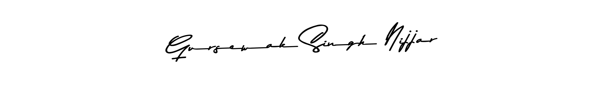 Use a signature maker to create a handwritten signature online. With this signature software, you can design (Asem Kandis PERSONAL USE) your own signature for name Gursewak Singh Nijjar. Gursewak Singh Nijjar signature style 9 images and pictures png