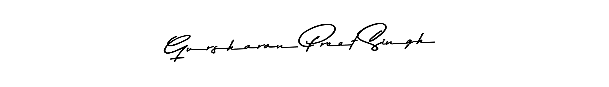 Create a beautiful signature design for name Gursharan Preet Singh. With this signature (Asem Kandis PERSONAL USE) fonts, you can make a handwritten signature for free. Gursharan Preet Singh signature style 9 images and pictures png