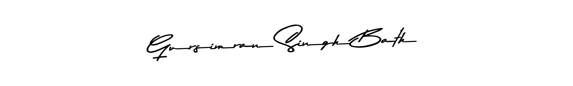 Use a signature maker to create a handwritten signature online. With this signature software, you can design (Asem Kandis PERSONAL USE) your own signature for name Gursimran Singh Bath. Gursimran Singh Bath signature style 9 images and pictures png