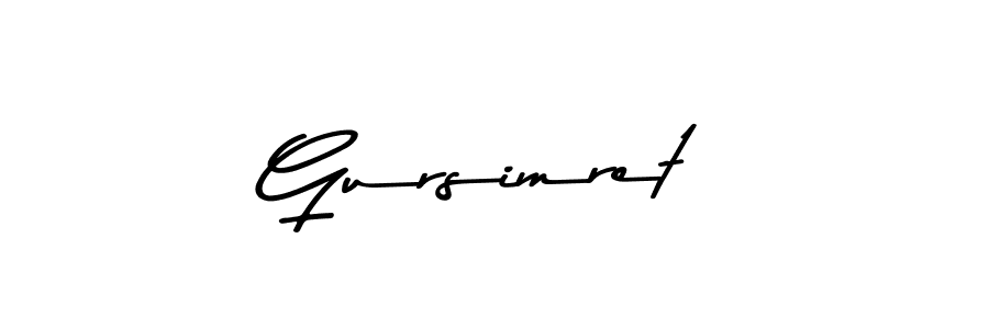 Gursimret stylish signature style. Best Handwritten Sign (Asem Kandis PERSONAL USE) for my name. Handwritten Signature Collection Ideas for my name Gursimret. Gursimret signature style 9 images and pictures png