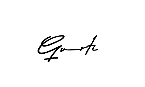 Design your own signature with our free online signature maker. With this signature software, you can create a handwritten (Asem Kandis PERSONAL USE) signature for name Gurti. Gurti signature style 9 images and pictures png