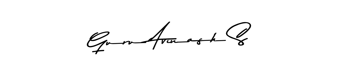 Guru Avinash S stylish signature style. Best Handwritten Sign (Asem Kandis PERSONAL USE) for my name. Handwritten Signature Collection Ideas for my name Guru Avinash S. Guru Avinash S signature style 9 images and pictures png