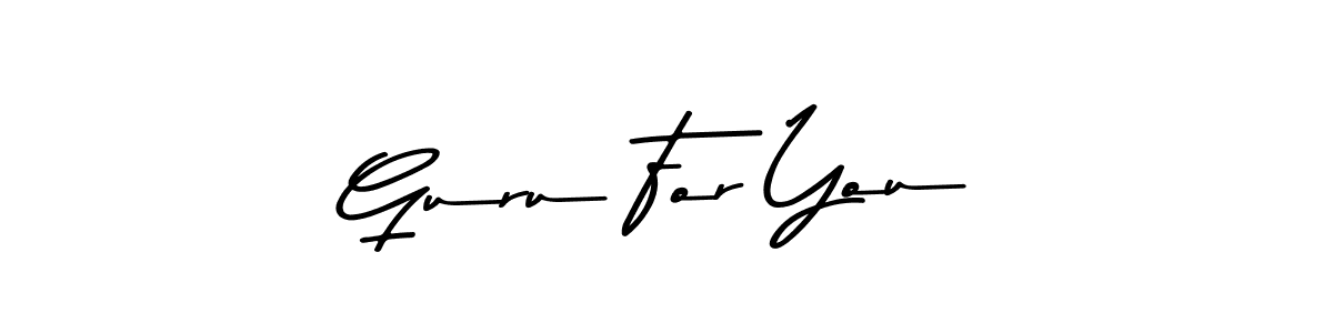 This is the best signature style for the Guru For You name. Also you like these signature font (Asem Kandis PERSONAL USE). Mix name signature. Guru For You signature style 9 images and pictures png