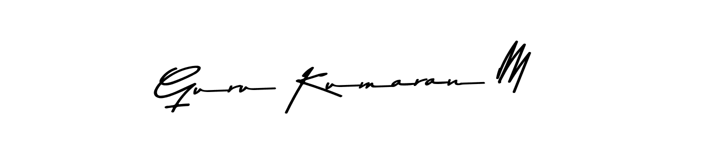 Similarly Asem Kandis PERSONAL USE is the best handwritten signature design. Signature creator online .You can use it as an online autograph creator for name Guru Kumaran M. Guru Kumaran M signature style 9 images and pictures png