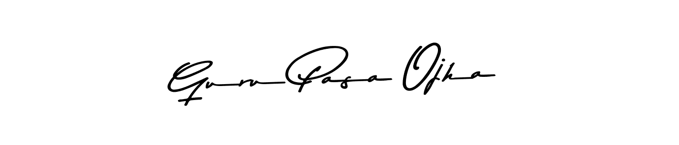 You should practise on your own different ways (Asem Kandis PERSONAL USE) to write your name (Guru Pasa Ojha) in signature. don't let someone else do it for you. Guru Pasa Ojha signature style 9 images and pictures png