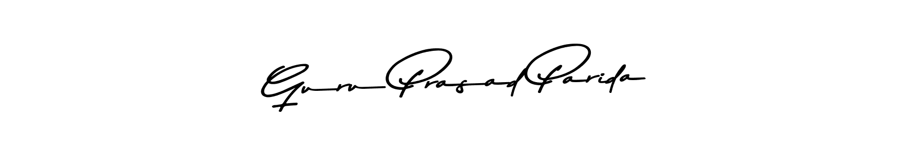 You should practise on your own different ways (Asem Kandis PERSONAL USE) to write your name (Guru Prasad Parida) in signature. don't let someone else do it for you. Guru Prasad Parida signature style 9 images and pictures png