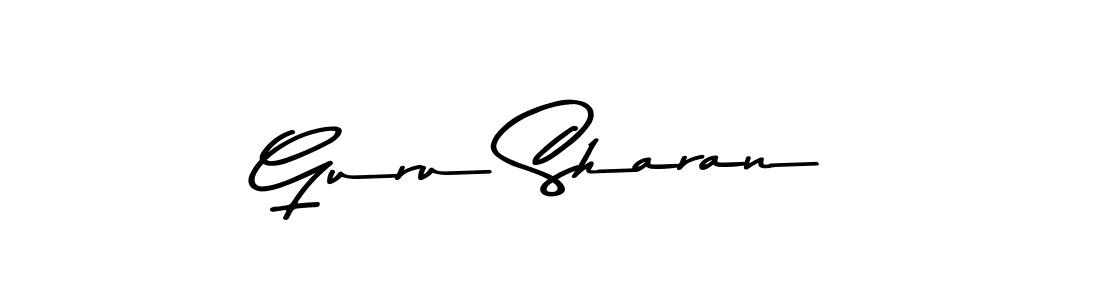 How to make Guru Sharan signature? Asem Kandis PERSONAL USE is a professional autograph style. Create handwritten signature for Guru Sharan name. Guru Sharan signature style 9 images and pictures png