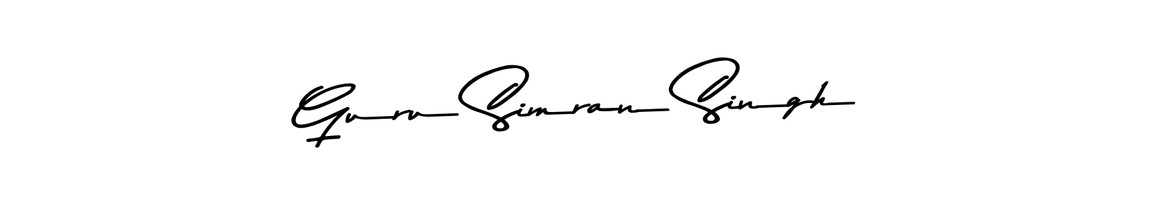 You should practise on your own different ways (Asem Kandis PERSONAL USE) to write your name (Guru Simran Singh) in signature. don't let someone else do it for you. Guru Simran Singh signature style 9 images and pictures png
