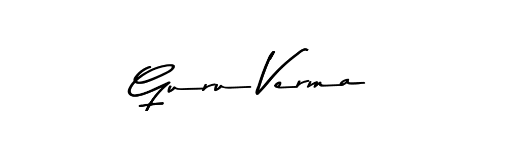 Guru Verma stylish signature style. Best Handwritten Sign (Asem Kandis PERSONAL USE) for my name. Handwritten Signature Collection Ideas for my name Guru Verma. Guru Verma signature style 9 images and pictures png