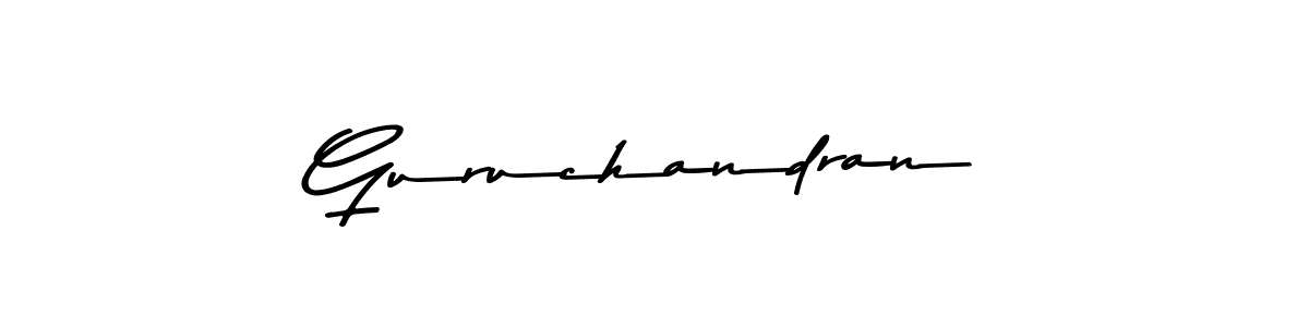 Make a beautiful signature design for name Guruchandran. Use this online signature maker to create a handwritten signature for free. Guruchandran signature style 9 images and pictures png