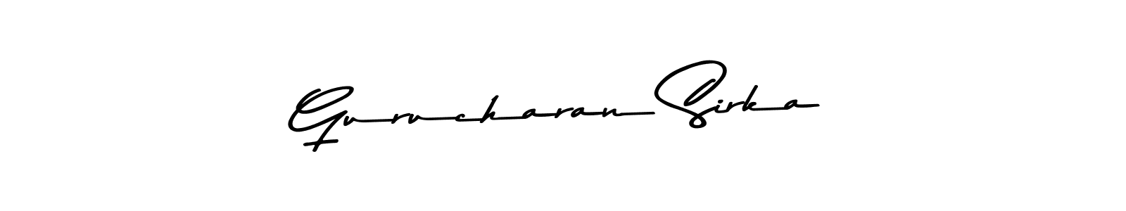 You should practise on your own different ways (Asem Kandis PERSONAL USE) to write your name (Gurucharan Sirka) in signature. don't let someone else do it for you. Gurucharan Sirka signature style 9 images and pictures png