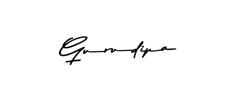 Make a beautiful signature design for name Gurudipa. With this signature (Asem Kandis PERSONAL USE) style, you can create a handwritten signature for free. Gurudipa signature style 9 images and pictures png