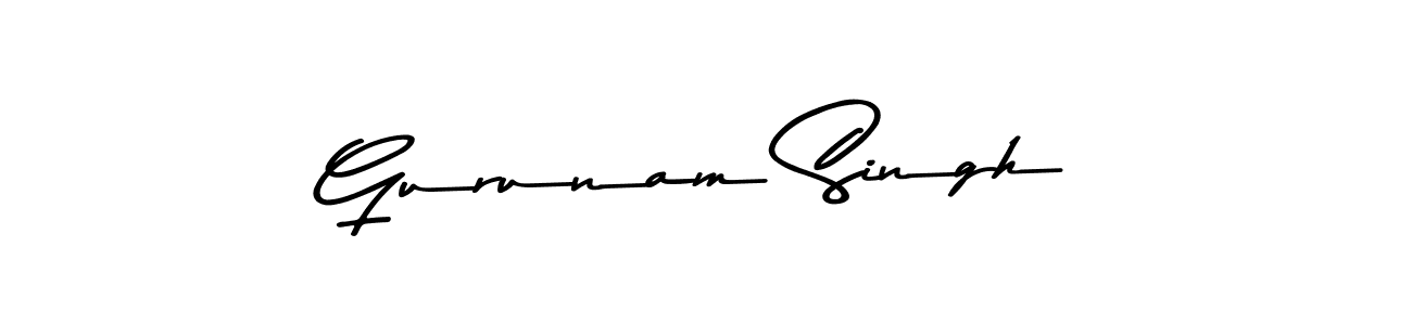 Create a beautiful signature design for name Gurunam Singh. With this signature (Asem Kandis PERSONAL USE) fonts, you can make a handwritten signature for free. Gurunam Singh signature style 9 images and pictures png