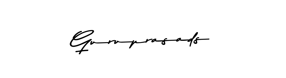The best way (Asem Kandis PERSONAL USE) to make a short signature is to pick only two or three words in your name. The name Guruprasads include a total of six letters. For converting this name. Guruprasads signature style 9 images and pictures png