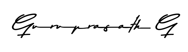 Also You can easily find your signature by using the search form. We will create Guruprasath G name handwritten signature images for you free of cost using Asem Kandis PERSONAL USE sign style. Guruprasath G signature style 9 images and pictures png