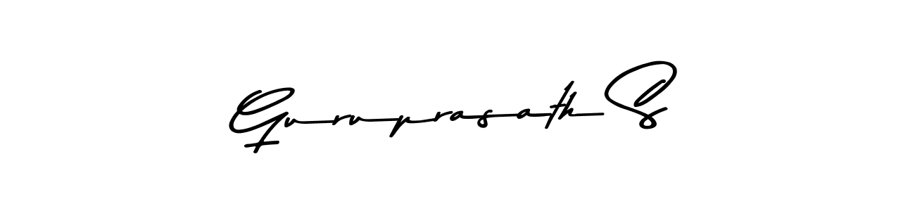 Create a beautiful signature design for name Guruprasath S. With this signature (Asem Kandis PERSONAL USE) fonts, you can make a handwritten signature for free. Guruprasath S signature style 9 images and pictures png