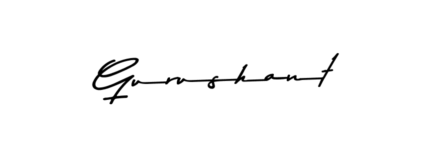 Create a beautiful signature design for name Gurushant. With this signature (Asem Kandis PERSONAL USE) fonts, you can make a handwritten signature for free. Gurushant signature style 9 images and pictures png