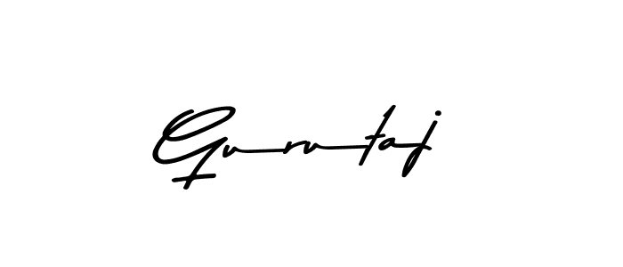 How to make Gurutaj signature? Asem Kandis PERSONAL USE is a professional autograph style. Create handwritten signature for Gurutaj name. Gurutaj signature style 9 images and pictures png