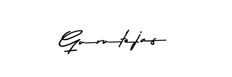 Design your own signature with our free online signature maker. With this signature software, you can create a handwritten (Asem Kandis PERSONAL USE) signature for name Gurutejas. Gurutejas signature style 9 images and pictures png