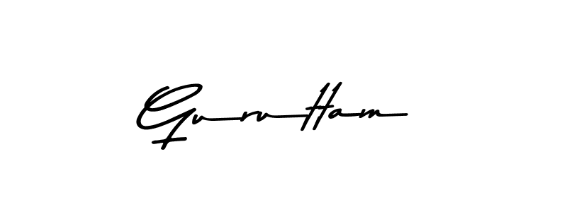 Make a short Guruttam signature style. Manage your documents anywhere anytime using Asem Kandis PERSONAL USE. Create and add eSignatures, submit forms, share and send files easily. Guruttam signature style 9 images and pictures png