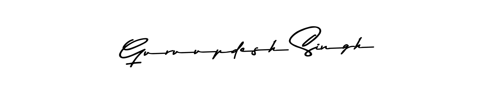 Use a signature maker to create a handwritten signature online. With this signature software, you can design (Asem Kandis PERSONAL USE) your own signature for name Guruupdesh Singh. Guruupdesh Singh signature style 9 images and pictures png