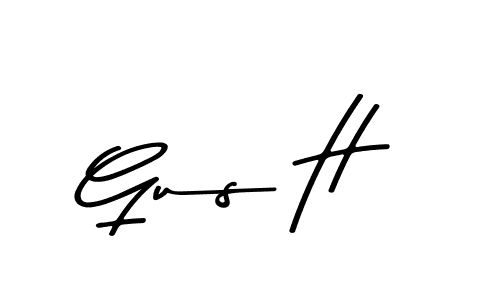 Design your own signature with our free online signature maker. With this signature software, you can create a handwritten (Asem Kandis PERSONAL USE) signature for name Gus H. Gus H signature style 9 images and pictures png