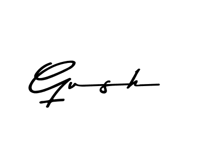 How to make Gush signature? Asem Kandis PERSONAL USE is a professional autograph style. Create handwritten signature for Gush name. Gush signature style 9 images and pictures png