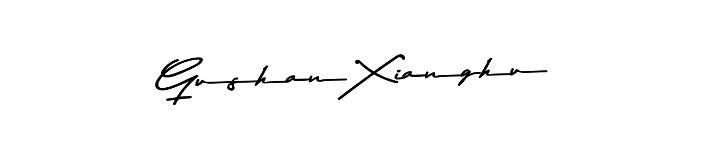 Design your own signature with our free online signature maker. With this signature software, you can create a handwritten (Asem Kandis PERSONAL USE) signature for name Gushan Xianghu. Gushan Xianghu signature style 9 images and pictures png