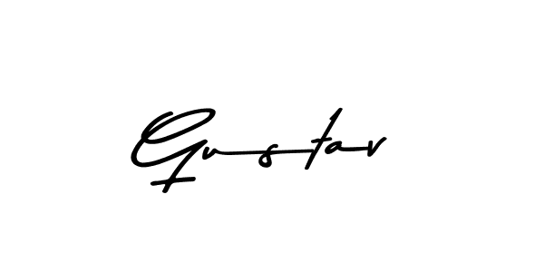 How to make Gustav name signature. Use Asem Kandis PERSONAL USE style for creating short signs online. This is the latest handwritten sign. Gustav signature style 9 images and pictures png