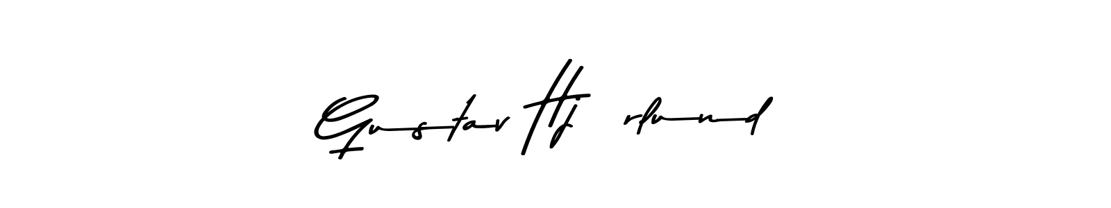 Make a beautiful signature design for name Gustav Hjørlund. With this signature (Asem Kandis PERSONAL USE) style, you can create a handwritten signature for free. Gustav Hjørlund signature style 9 images and pictures png