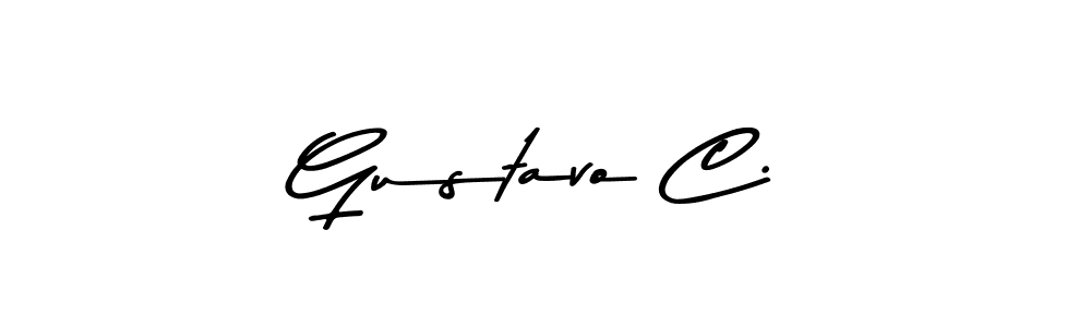 if you are searching for the best signature style for your name Gustavo C.. so please give up your signature search. here we have designed multiple signature styles  using Asem Kandis PERSONAL USE. Gustavo C. signature style 9 images and pictures png