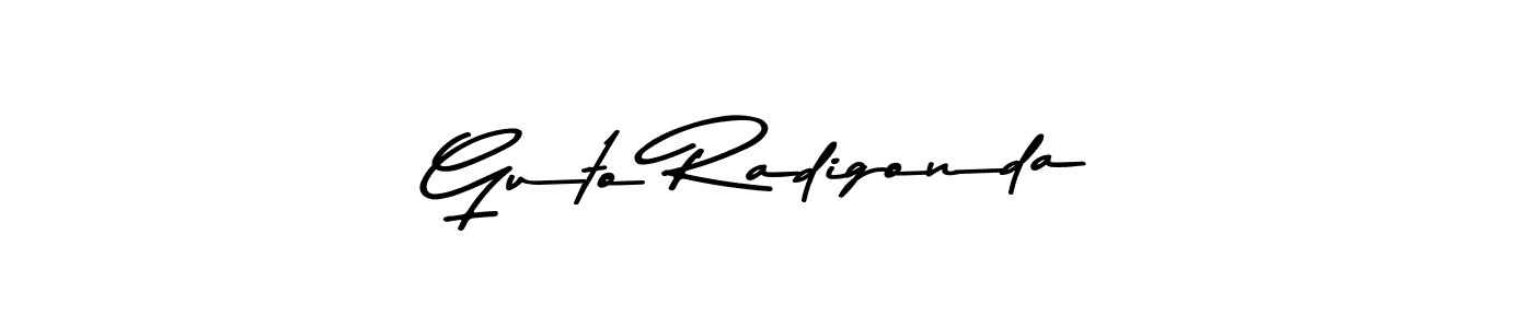 How to make Guto Radigonda signature? Asem Kandis PERSONAL USE is a professional autograph style. Create handwritten signature for Guto Radigonda name. Guto Radigonda signature style 9 images and pictures png