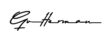 A dynamic signature style for Gutterman using Asem Kandis PERSONAL USE script. Designed to look authentic, handwritten, and professional. Gutterman signature style 9 images and pictures png