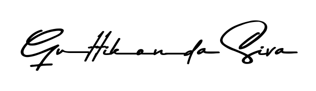 How to make Guttikonda Siva name signature. Use Asem Kandis PERSONAL USE style for creating short signs online. This is the latest handwritten sign. Guttikonda Siva signature style 9 images and pictures png