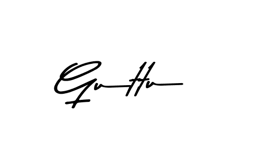 Guttu stylish signature style. Best Handwritten Sign (Asem Kandis PERSONAL USE) for my name. Handwritten Signature Collection Ideas for my name Guttu. Guttu signature style 9 images and pictures png