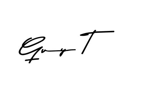 Create a beautiful signature design for name Guy T. With this signature (Asem Kandis PERSONAL USE) fonts, you can make a handwritten signature for free. Guy T signature style 9 images and pictures png