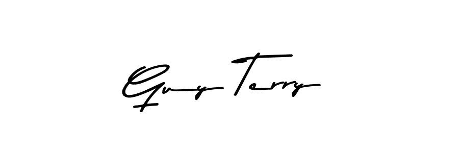 Create a beautiful signature design for name Guy Terry. With this signature (Asem Kandis PERSONAL USE) fonts, you can make a handwritten signature for free. Guy Terry signature style 9 images and pictures png