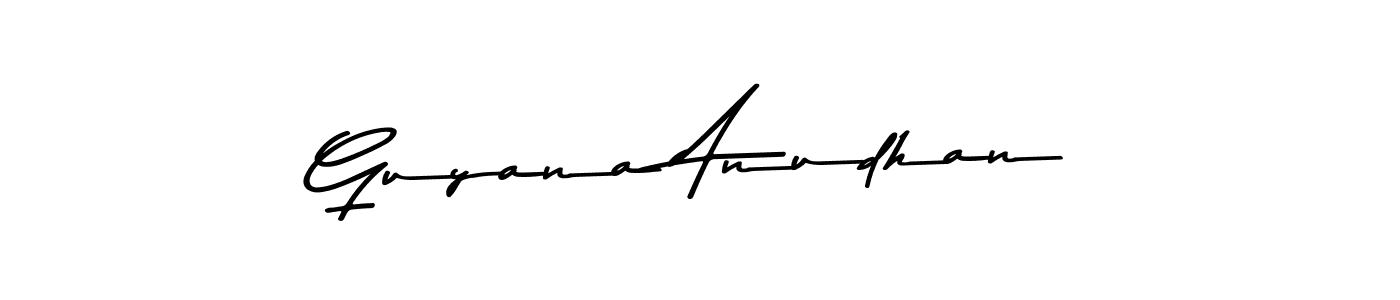 Asem Kandis PERSONAL USE is a professional signature style that is perfect for those who want to add a touch of class to their signature. It is also a great choice for those who want to make their signature more unique. Get Guyana Anudhan name to fancy signature for free. Guyana Anudhan signature style 9 images and pictures png