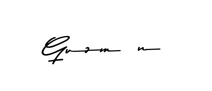 Guzmán stylish signature style. Best Handwritten Sign (Asem Kandis PERSONAL USE) for my name. Handwritten Signature Collection Ideas for my name Guzmán. Guzmán signature style 9 images and pictures png