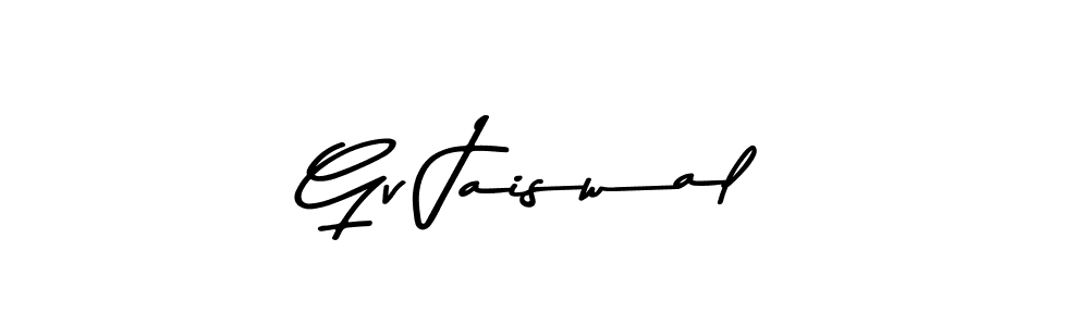 How to make Gv Jaiswal signature? Asem Kandis PERSONAL USE is a professional autograph style. Create handwritten signature for Gv Jaiswal name. Gv Jaiswal signature style 9 images and pictures png
