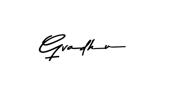 How to Draw Gvadhu signature style? Asem Kandis PERSONAL USE is a latest design signature styles for name Gvadhu. Gvadhu signature style 9 images and pictures png
