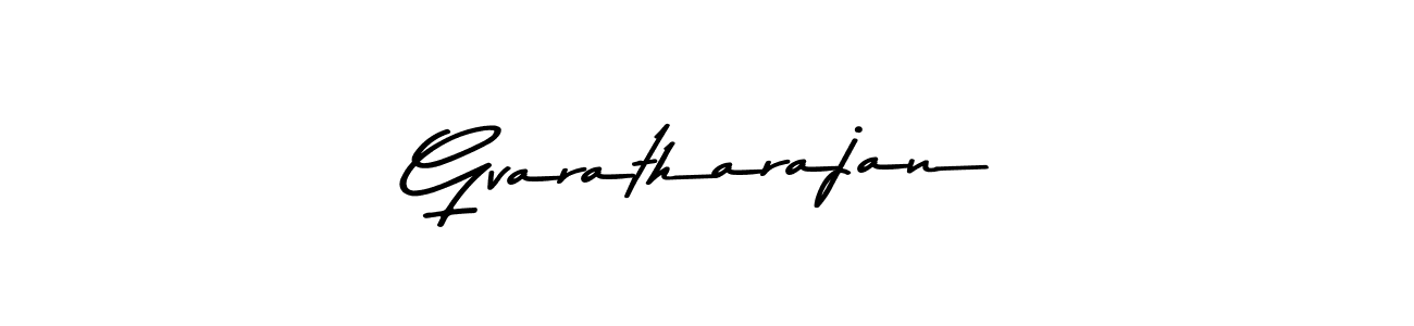 Gvaratharajan stylish signature style. Best Handwritten Sign (Asem Kandis PERSONAL USE) for my name. Handwritten Signature Collection Ideas for my name Gvaratharajan. Gvaratharajan signature style 9 images and pictures png