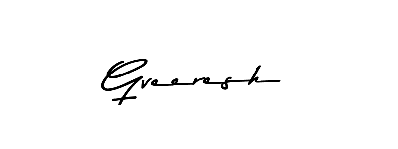 How to make Gveeresh signature? Asem Kandis PERSONAL USE is a professional autograph style. Create handwritten signature for Gveeresh name. Gveeresh signature style 9 images and pictures png