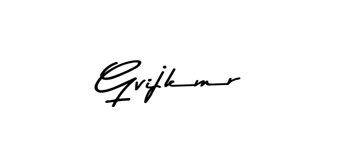 The best way (Asem Kandis PERSONAL USE) to make a short signature is to pick only two or three words in your name. The name Gvijkmr include a total of six letters. For converting this name. Gvijkmr signature style 9 images and pictures png