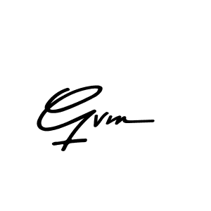 Asem Kandis PERSONAL USE is a professional signature style that is perfect for those who want to add a touch of class to their signature. It is also a great choice for those who want to make their signature more unique. Get Gvm name to fancy signature for free. Gvm signature style 9 images and pictures png