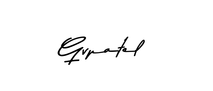 Design your own signature with our free online signature maker. With this signature software, you can create a handwritten (Asem Kandis PERSONAL USE) signature for name Gvpatel. Gvpatel signature style 9 images and pictures png