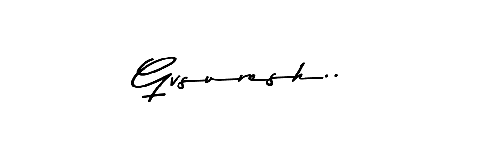 You should practise on your own different ways (Asem Kandis PERSONAL USE) to write your name (Gvsuresh..) in signature. don't let someone else do it for you. Gvsuresh.. signature style 9 images and pictures png