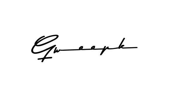 Create a beautiful signature design for name Gweepk. With this signature (Asem Kandis PERSONAL USE) fonts, you can make a handwritten signature for free. Gweepk signature style 9 images and pictures png