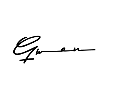 Also You can easily find your signature by using the search form. We will create Gwen name handwritten signature images for you free of cost using Asem Kandis PERSONAL USE sign style. Gwen signature style 9 images and pictures png